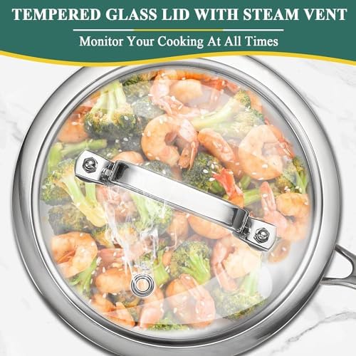 DELARLO Tri-Ply Stainless Steel Saucepan 1QT 2QT Kitchen Pot Set