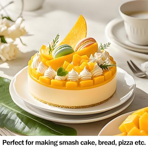 8 Inch Cake Pan Set of 2, Food-Grade Stainless Steel Round Baking Pans