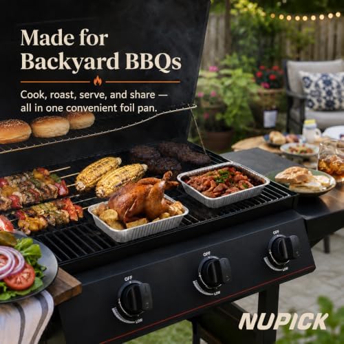 NUPICK 20 Pack 6415 Drip Pans Compatible for Weber