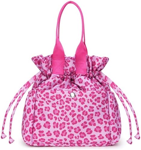 Yarnic Lunch Bag Women Insulated Lunch Bags,Cute Cheetah Reusable Lunch Box