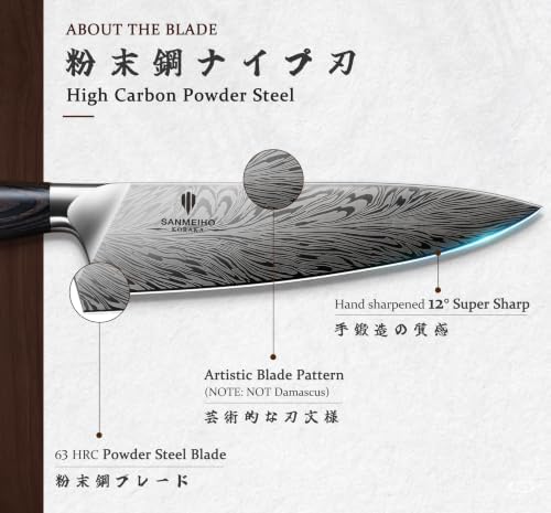 11 PCS Knife Set, Magnetic Knife Block Set in Powder Steel