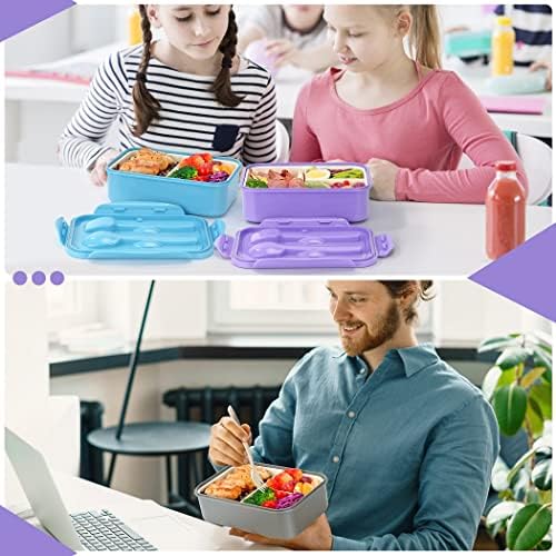 LOVINA Bento Lunch Box for Adults Kids - 1100ML/Built-in Utensil, BPA-Free