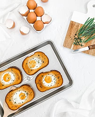 USA Pan Bakeware Nonstick Jelly Roll Baking Sheet Pan, Aluminized Steel