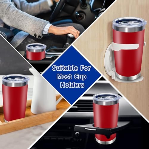 HAOLI 1 Pack 20oz Stainless Steel Tumbler with Lid/Red
