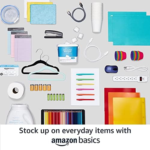 Amazon Basics 4-Shelf Adjustable Heavy Duty Storage Shelving Unit with Wheels, No-Tool Easy Assembly, Garage Shelving, Metal Wire Rack with Casters and Leveling Feet, 36" x 14" x 57.8", Chrome