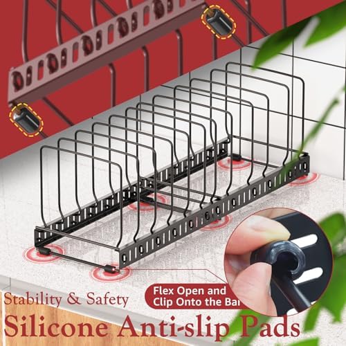 HzTinT Cutting Board and Baking Tray Cookie Sheet Organizer for Cabinet