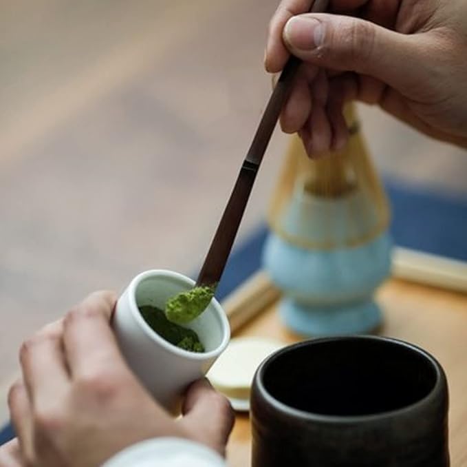 Matcha Tea Whisk Holder Ceramic Holder for Bamboo Matcha Chasen fit for Matcha Chasen Tea Set Accessories (Light Green)