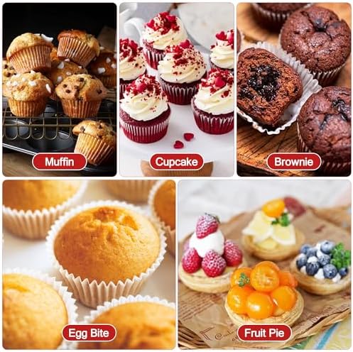Jumbo Muffin Pan with Silicone Handles, Non Stick 6 Tin Muffin Top Pan