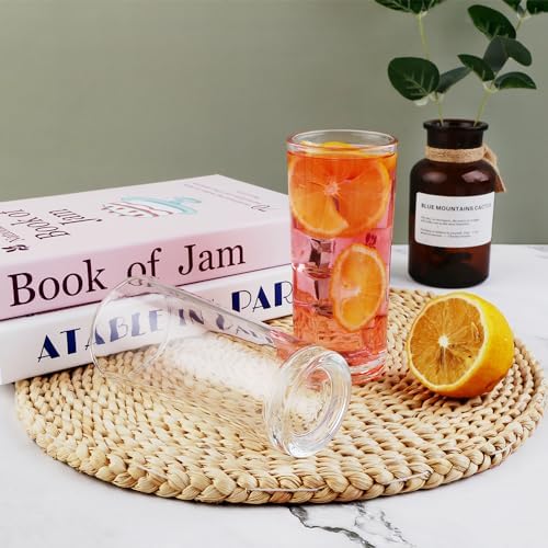 Highball Glasses Set of 24-8oz Tall Water Glasses for Mojito, Whiskey, Cocktails - Clear Drinking Glassware for Kitchen - Tall Drinking Glasses Set for Mixed Drinks (Glass, 24PCS8OZ)