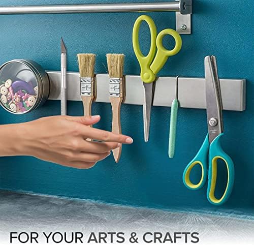 Modern Innovations Magnetic Knife Holder for Wall and Fridge - 14" Knife Magnetic Strip, Magnet Kitchen Knife Holder and Rack, Stainless Steel Magnetic Knife Bar for Kitchen Utensils