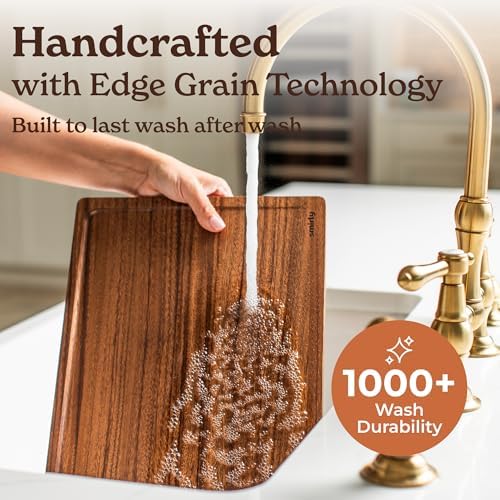 SMIRLY Walnut Cutting Board - 3 Pack Wood Cutting Boards for Kitchen