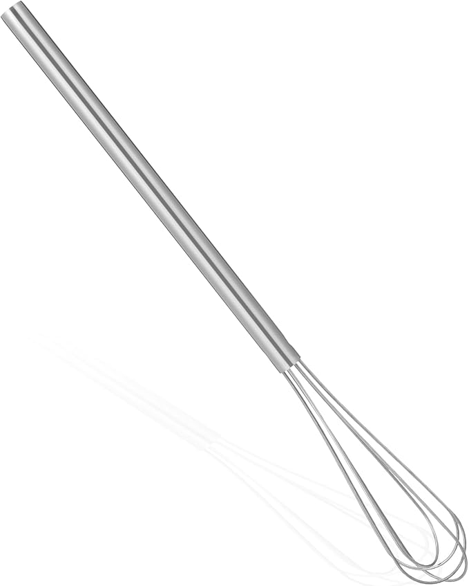 Mini Whisks for Cooking, 10.24 Inch Long Handle Small Stainless Steel Whisks for Kitchen Egg Blending Whisking Beating Coffee Drink Stirring
