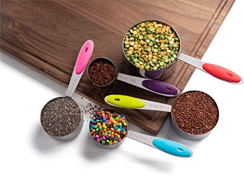Bellemain Stainless Steel Measuring Cups Set of 6, Nesting Design