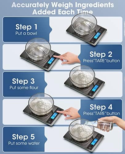 Nicewell 22lb Kitchen Food Scale Grams and Ounces for Cooking Baking