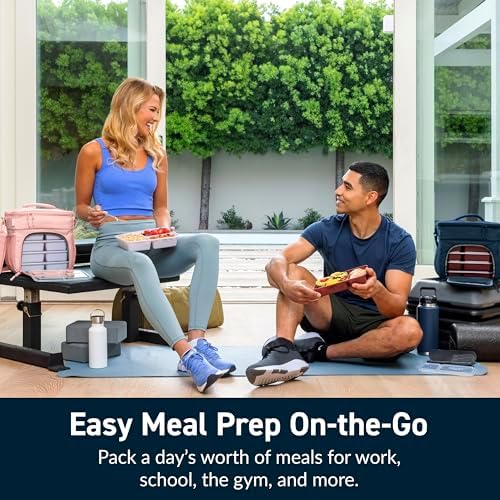 Bentgo Prep Deluxe Insulated Meal Prep Lunch Bag for Adults, Holds 5 Meals