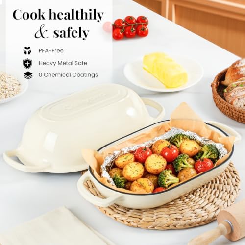 5-Quart Oval Dutch Oven for Bread Baking