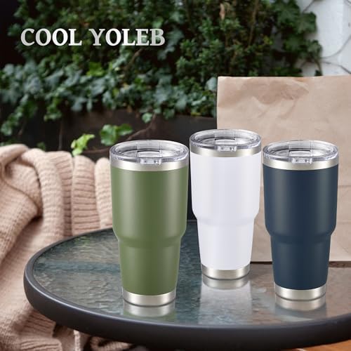 30 oz Tumbler with Lid Stainless Steel Tumblers Bulk, 4 Pack