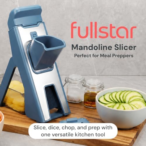 Fullstar Safer Mandoline Slicer for Kitchen Adjustable Veggie & Food Slicer