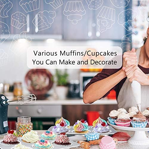 TeamFar Muffin Pan Set of 4, 6 Cup Muffin Tins Pans For Baking