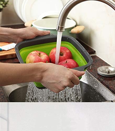 2-Pack Collapsible Colander, 9.5 & 11.5 Inch Folding Basket