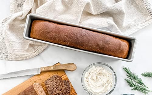 USA Pan Bakeware Nonstick Cocktail Sandwich Loaf Pan, 13.75 x 2.75 x 2.75 Inch (Pack of 6)