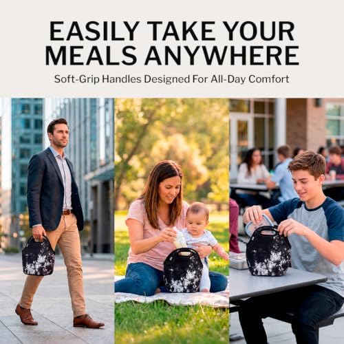 Built Gourmet Getaway Neoprene Lunch Bag - Nightfall Tie Dye
