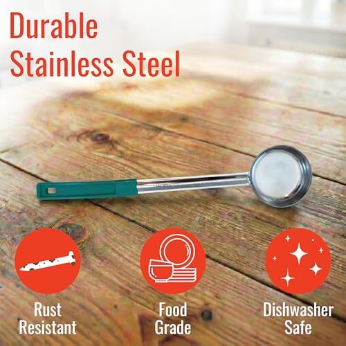 4 oz Solid Stainless Steel Portion Control Ladle Spoodle - [Pack of 12]