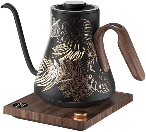 INTASTING Gooseneck Electric Kettle with ±1℉ Temperature Control, 0.9L