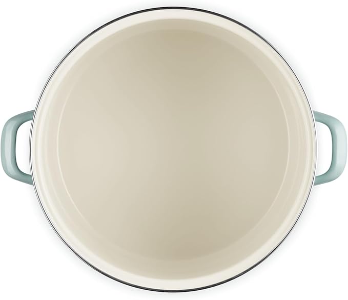 Le Creuset Enamel on Steel Traditional Stockpot, 16 qt., Sea Salt with Stainless Steel Knob