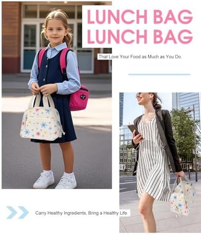 Lunch Bag for Women, Corduroy Small Insulated Lunch Box