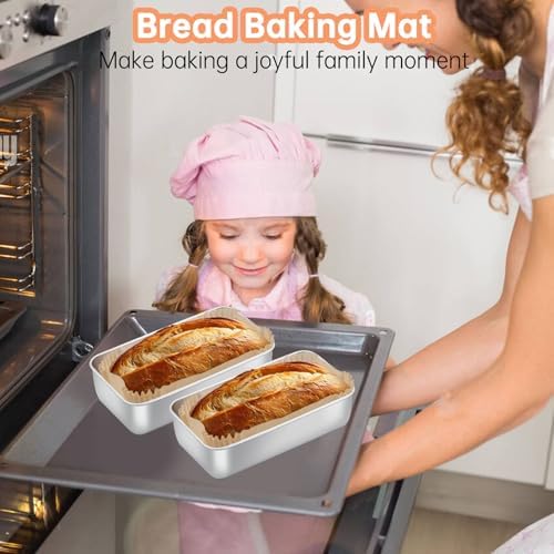 100 Pcs Loaf Pan Liners for Baking Bread 9x5 Inch, Non-Stick Pre Formed Parchment Paper for Bread Pan, Ideal Disposable Loaf Breads Liners for Baking Toast, Cakes, Banana Breads, Brown