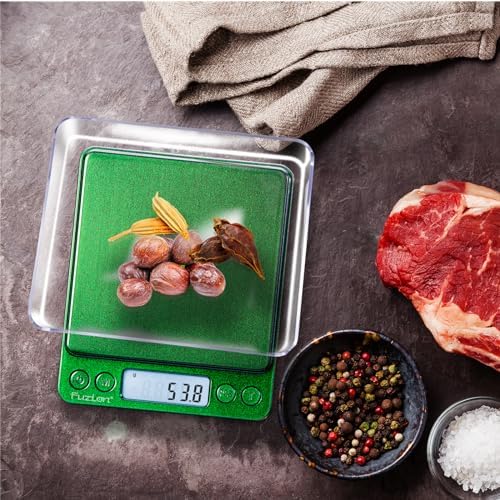 Fuzion Small Gram Scale 3000g, Digital Kitchen Food Scale, Gram and Ounce