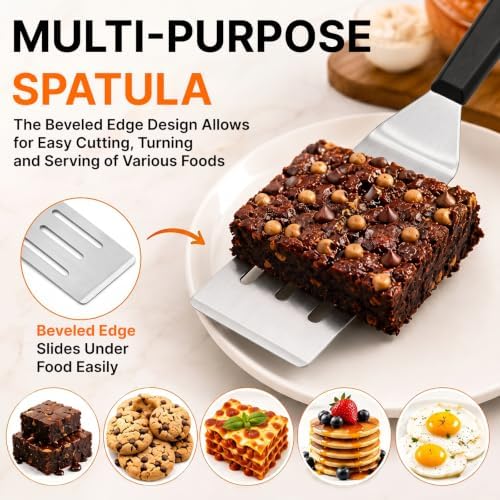 Small Metal Spatula Server Set of 2 - Baking Supplies Cake Pie Cutter
