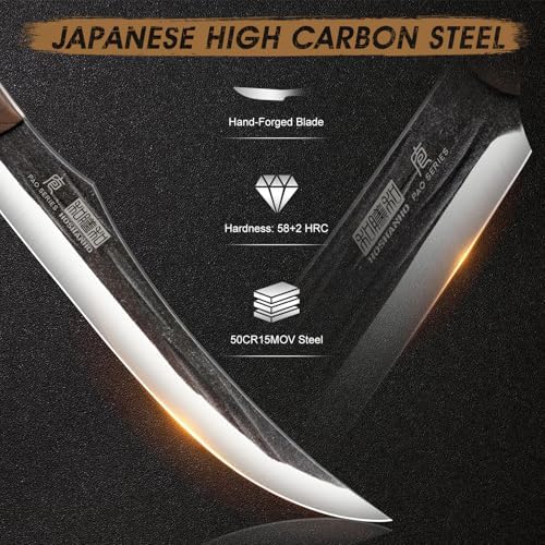 HOSHANHO Butcher Knife Set, 3PCS Knife Set of Meat & Slicing & Boning Knife