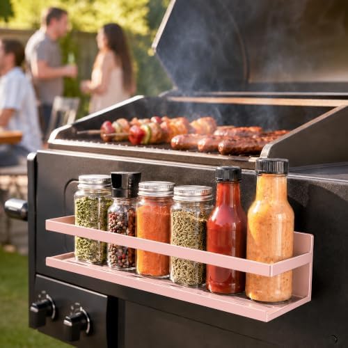 SMRCAD Magnetic Spice Rack 4-Pack – Heavy-Duty, Rust-Resistant