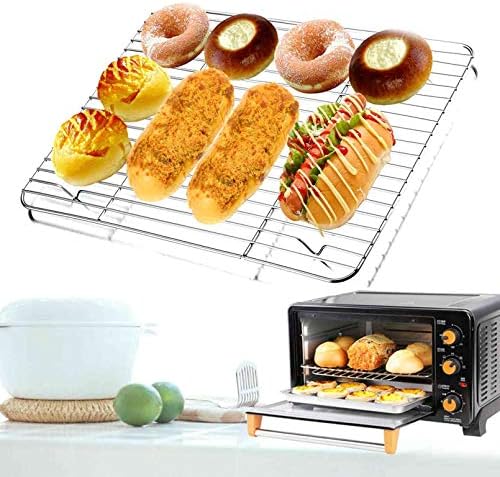 TeamFar Cooling Rack, 15"/11" Stainless Steel Wire Baking Rack, 2PCS