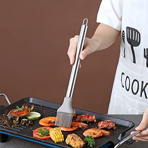 Berglander Basting Brush, Non-stick Silicone Kitchen Brush For Cooking, Barbeque Brush, Pastry Brush, BBQ Brush, Dishwasher Safe, Easy to Clean