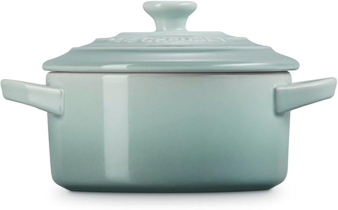 Le Creuset Stoneware Mini Round Cocotte, 8 oz., Sea Salt