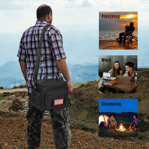 Lunch Box for Men, 12L Leakproof Tactical Lunch Bag Large Cooler for work