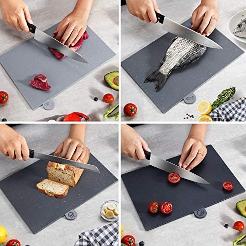 Masthome 4pc Index Cutting Board Set with Storage Stand