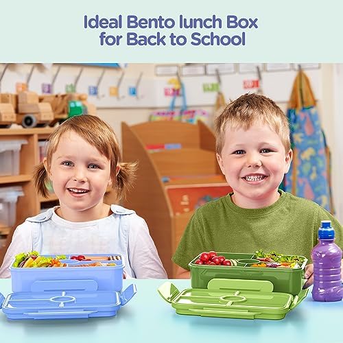 Jelife Bento Lunch Box for Kids, Large Bento-Style Leakproof Bento Boxes
