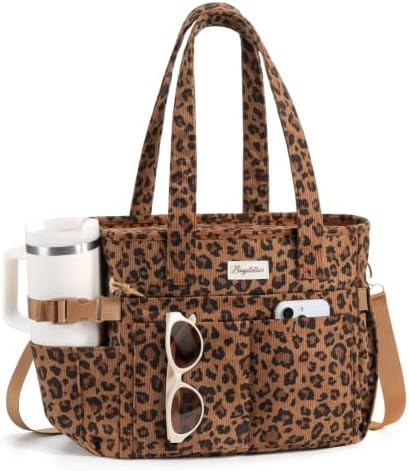 Bagstellar Corduroy Lunch Box for Women Insulated Lunch Bag Cooler Tote Bag