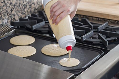 Whiskware Pancake Batter Mixer Plastic, Mixes 4 Cups of Batter, White