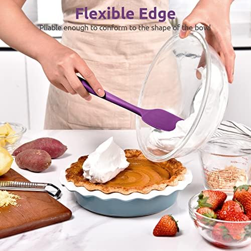 U-Taste Silicone Spoon Spatula, 600°F High Temp Spoonula, 11.38", Purple