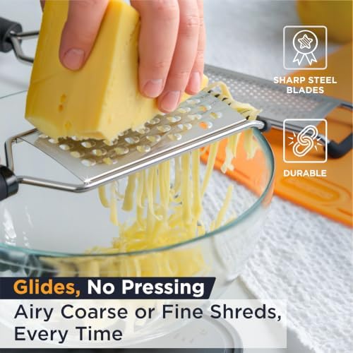Deiss PRO 2-Pc Kitchen Grater Set - Lemon Zester & Coarse Cheese Grater