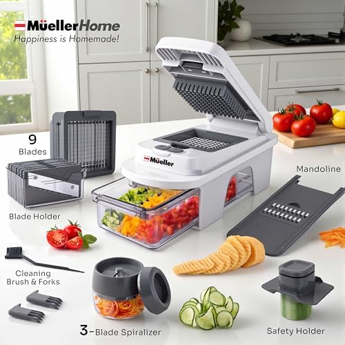 Mueller Pro-Series All-in-One, 12 Blade Mandoline Slicer for Kitchen