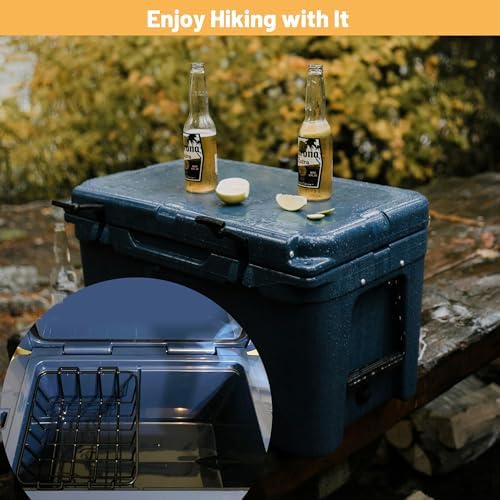 35/45 QT Cooler Basket, Compatible with YETI Tundra 35/45, Stainless Steel Storage Wire Cooler Rack, Black, 1 Pack