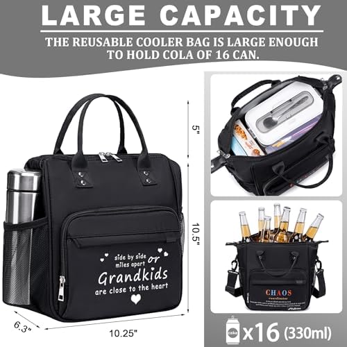 Lunch Box for Grandma Great Grandma Gifts Women Lunch Bag for Grandmother from Granddaughter, Grandson, Grandkids Christmas gifts for Nana GiGi New Grandmas Grandparents, Best Birthday Presents