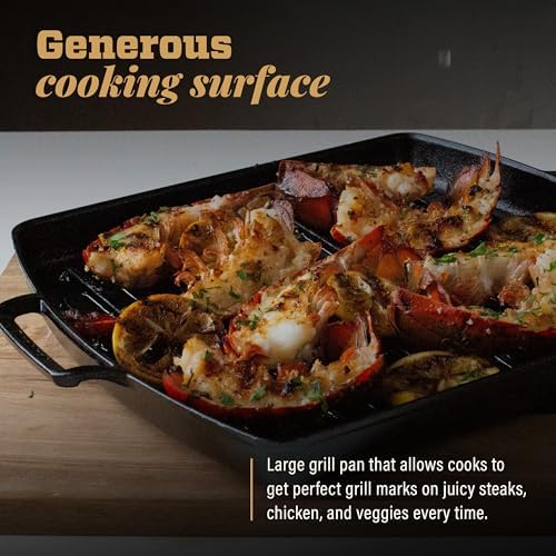 Lodge Blacklock 12 Inch Lightweight Cast Iron Grill Pan