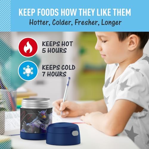 THERMOS FUNTAINER Kids Food Jar with Spoon, 10oz, Lightyear